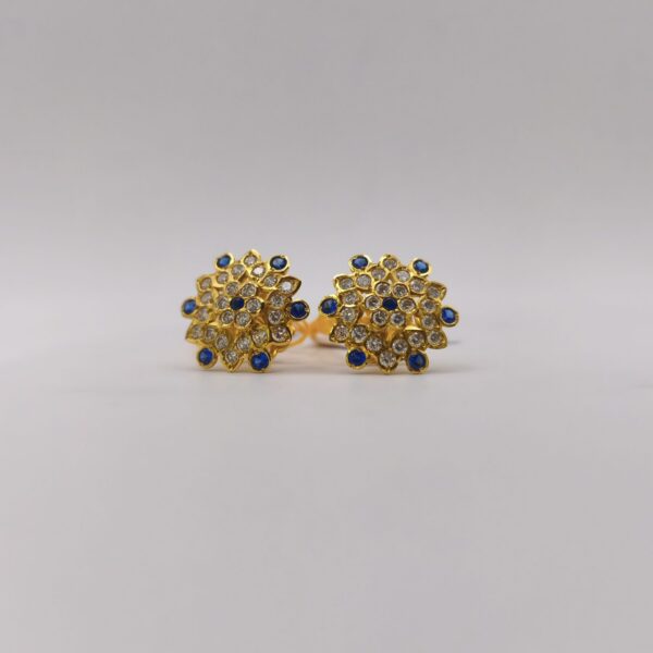Blue Sapphire CZ Earring