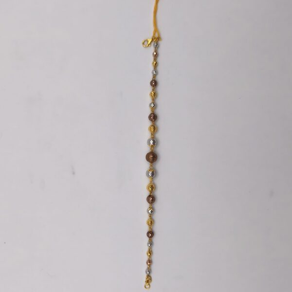 Brown Bead Line Bracelet