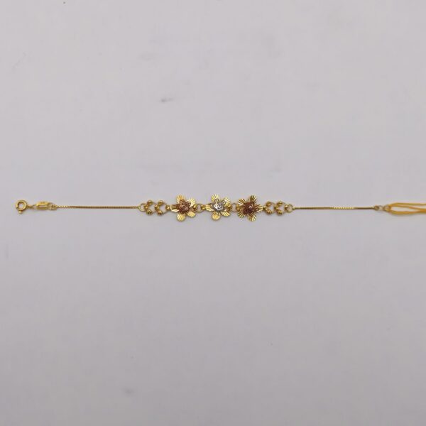Brown Flower Duo Bracelet