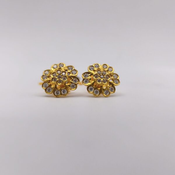 Round CZ Blossom Earring