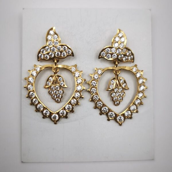 CZ Chandbali Heart