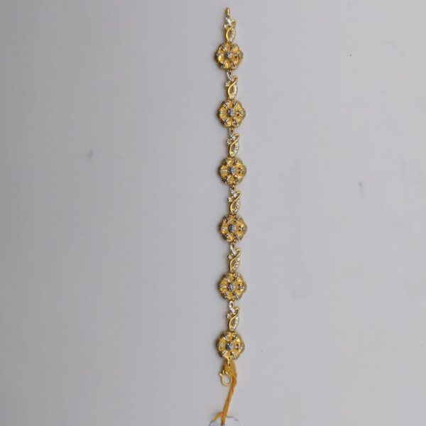 Floral Medallion Link Bracelet