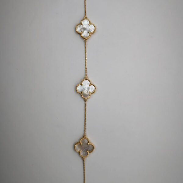 Mother Of Pearl Clover Bracelet