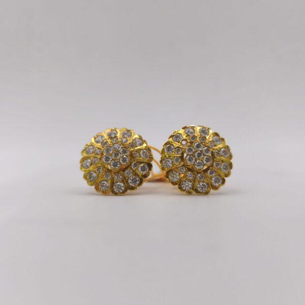 Sunflower Pave Earring