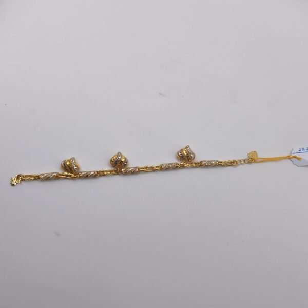 Triple Flower Charm Bracelet