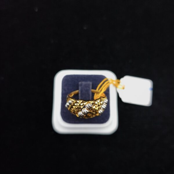 Two Tone Twist Statement Ring